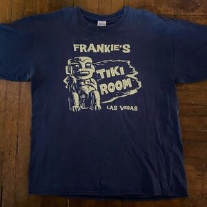 FRANKIE’S TIKI ROOM LAS VEGAS Navy Blue XL T-Shirt